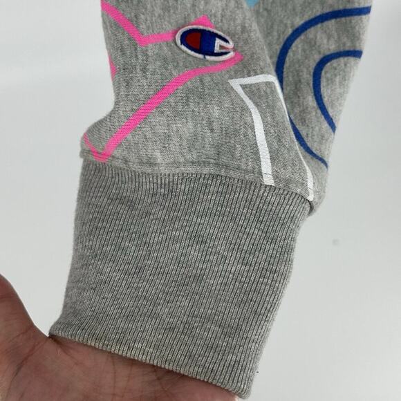 Champion Hoodie Mens Large Reverse Weave Multicolor All-Over Print Pullover - Picture 6 of 14